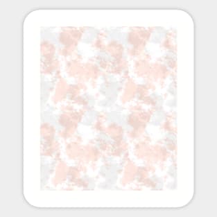 Soft Blush and Gray Tie-Dye Sticker